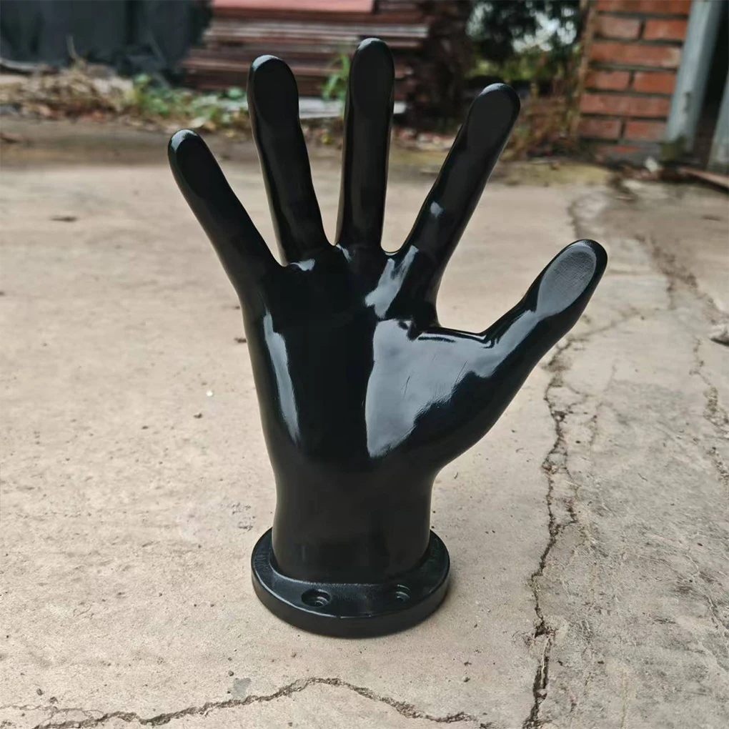 2 pezzi scultura a mano nera basket calcio supporto da parete salvaspazio portaoggetti per palline