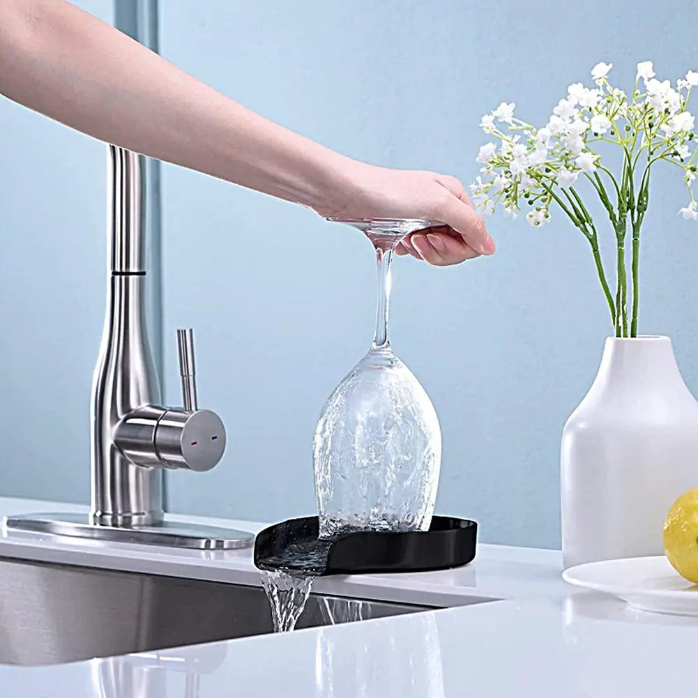 Sink Glass Rinser 360 Degree Cleaning Rust-proof Stainless Steel Faucet Cup Washer Glass Cleaner Sink Attachment Kitchen Tools