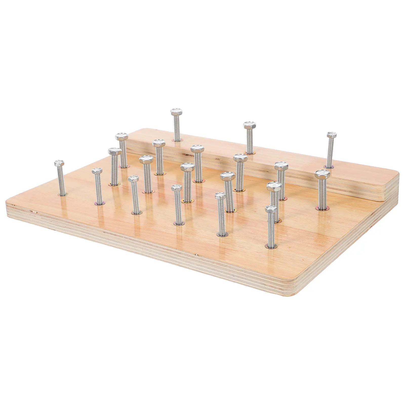 

Hand Eye Coordination Trainer Wooden Finger Dexterity Board Rehabilitation Device for Fine Motor Skills and Strength