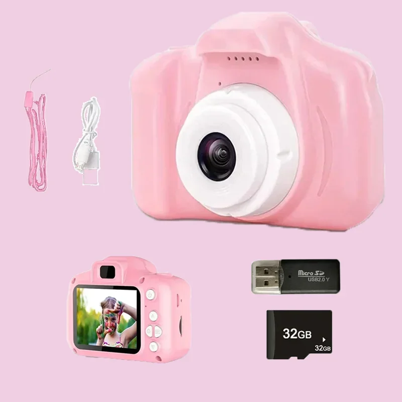 

Детская водонепроницаемая камера 2026 года с HD-экраном 1080P, видеокамера-игрушка, 13 миллионов пикселей, мультяшная милая камера для детей, лучший подарок для детей