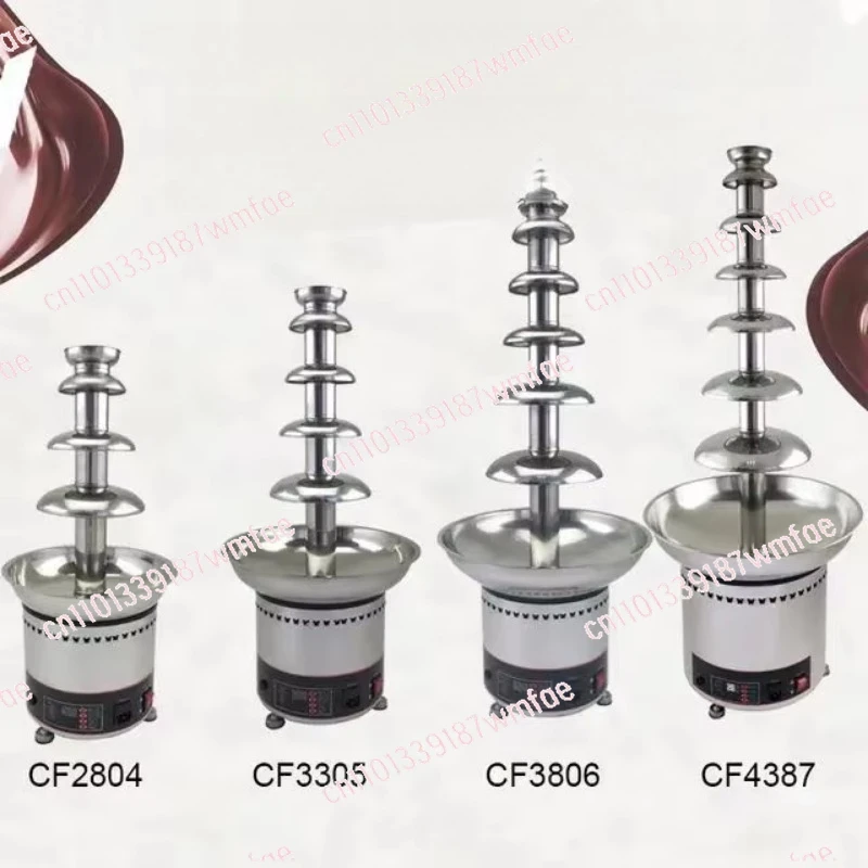 High quality 4-7 layer digital chocolate fountain machine restaurant