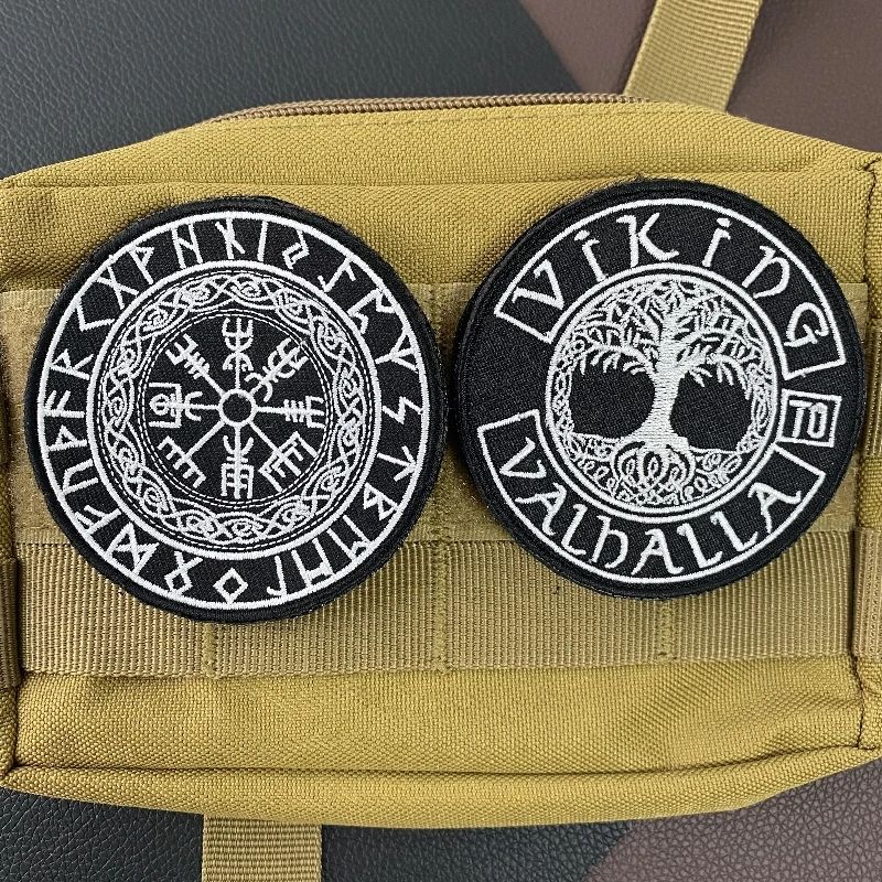 27:17 Proverbs Iron Sharpens Iron Hook and Loop Badge Patches The Tree of Life Tactical Backpack Sticker Viking Embroidery Patch