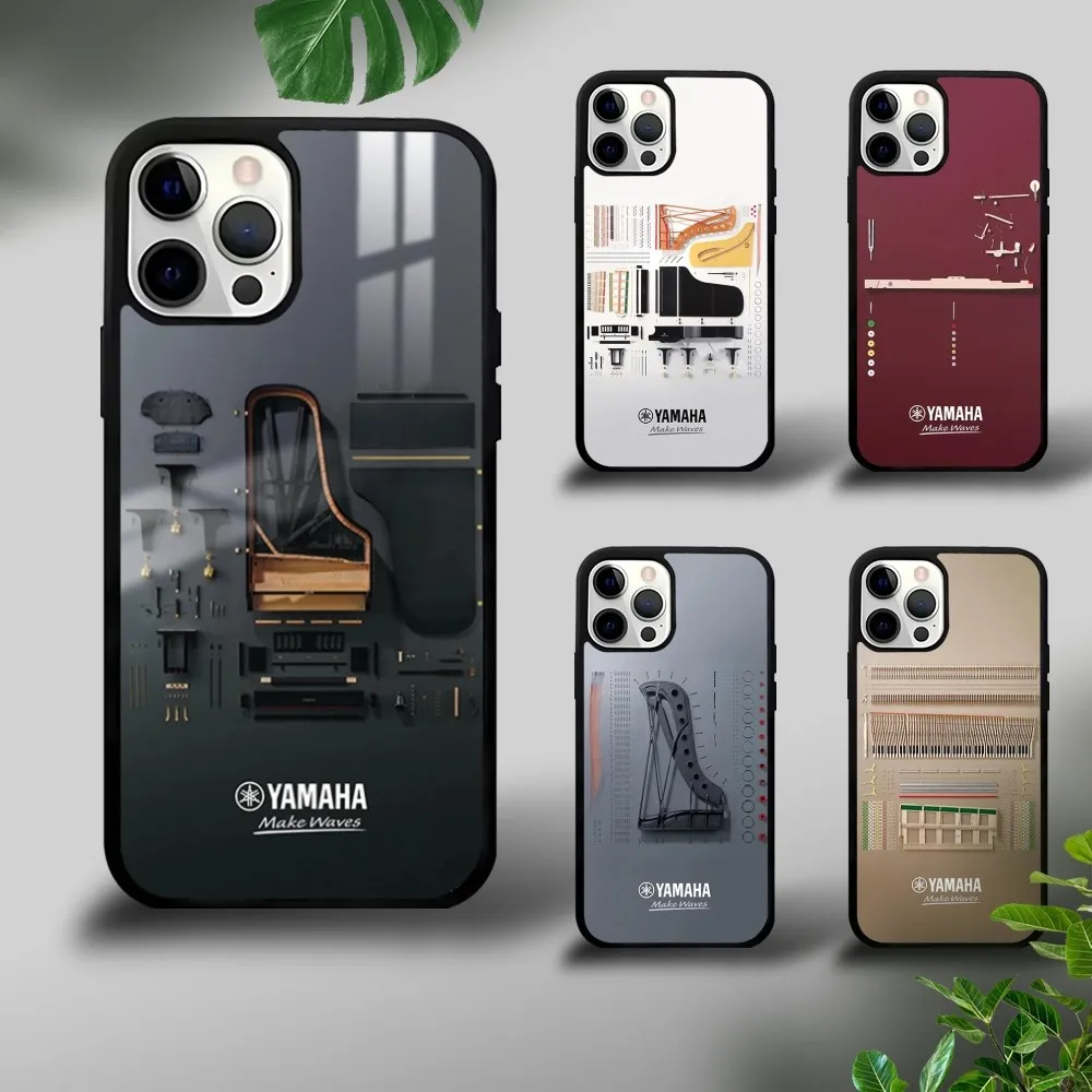 Fashion Y-Yam-aha P-Piano Phone Case For iPhone 16 15 14 13 12 11 Pro Xs Max Mini Plus Celulares Hard Funda