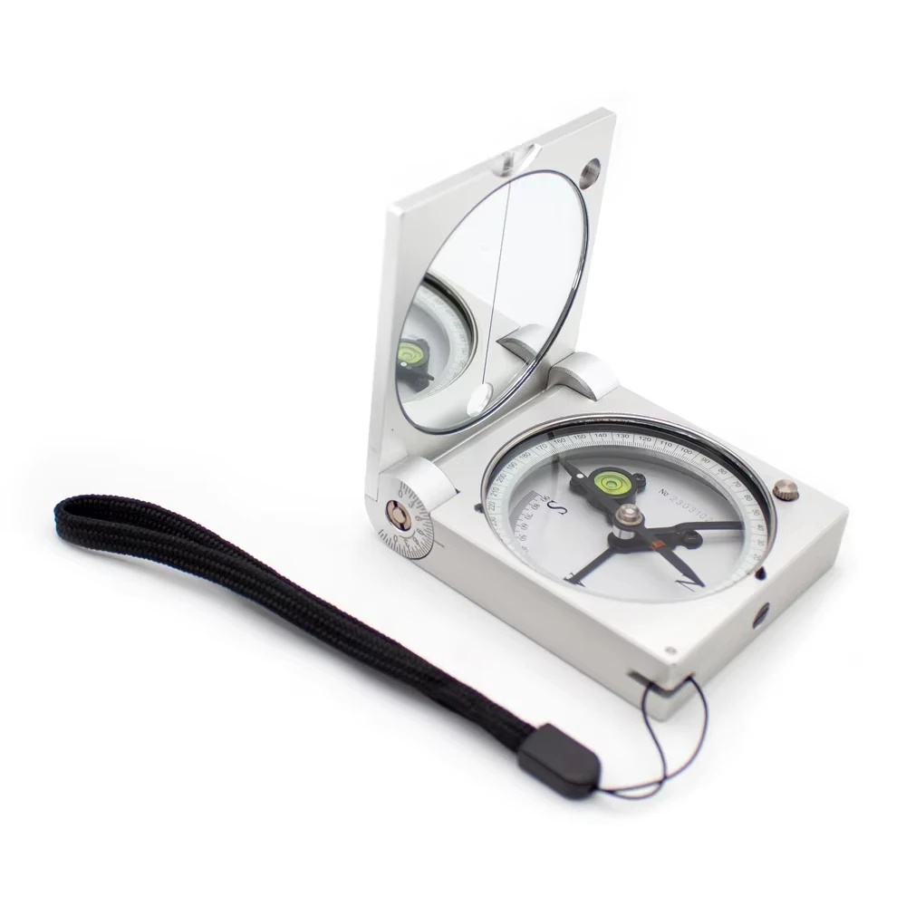 Professional DQL-2A Geologic Compass Made Aluminum Alloy Theodolite with Portable Leather Sheath