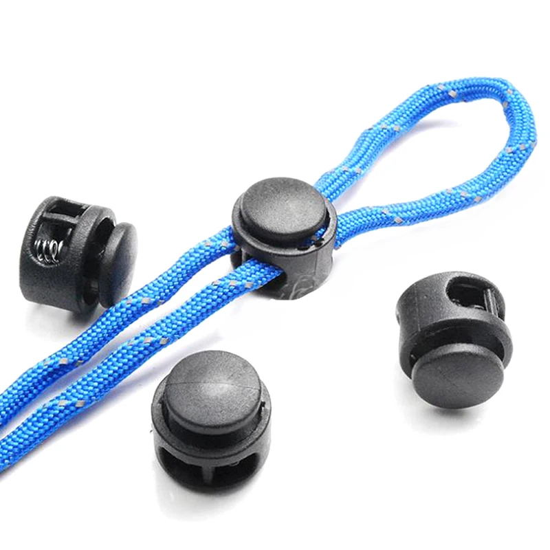 10Pcs Shoe Lace Shoelace Buckle Rope Clamp Cords Lock Stopper Buckles Clamp Toggle Clip DIY Shoelace Bag Accessories