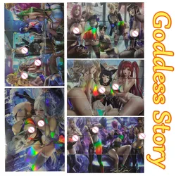 Anime Goddess Story Top Secret Program ACG sexy beauty Hyuga Hinata Haruno Sakura Puzzle cards collezione di giocattoli regalo di compleanno