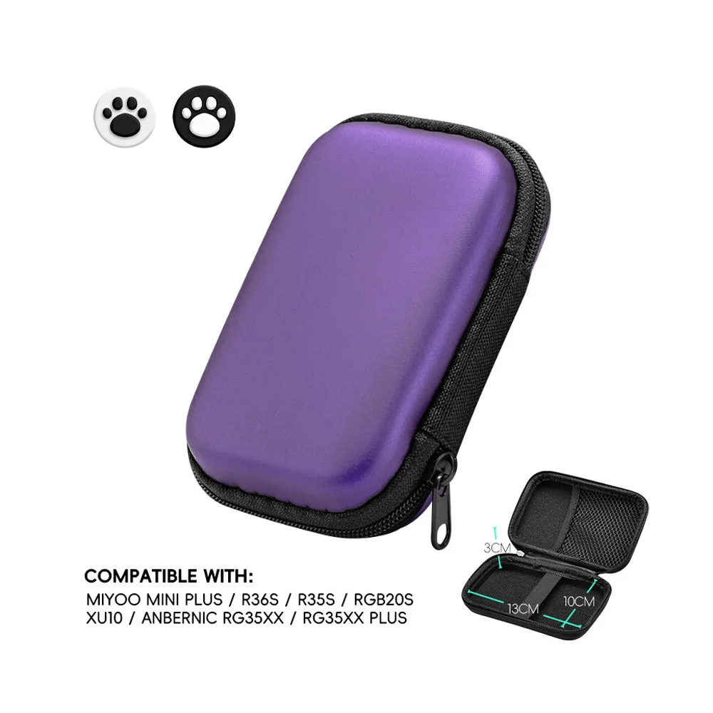 EVA 휴대용 하드 쉘 가방, 휴대용 미니 게임 콘솔 보호 가방, 보관 가방, 충격 방지 보호 케이스, R35S, R36S