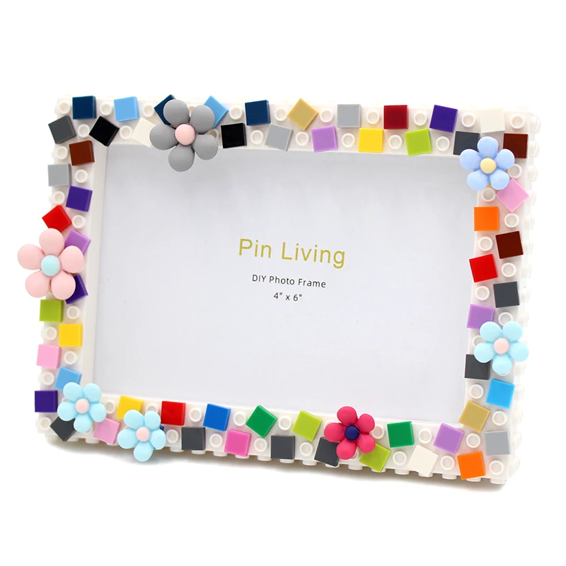 1PC Diy  Photo Frame,Mosaic Picture Frame  Resin Flower Stage Setting Table