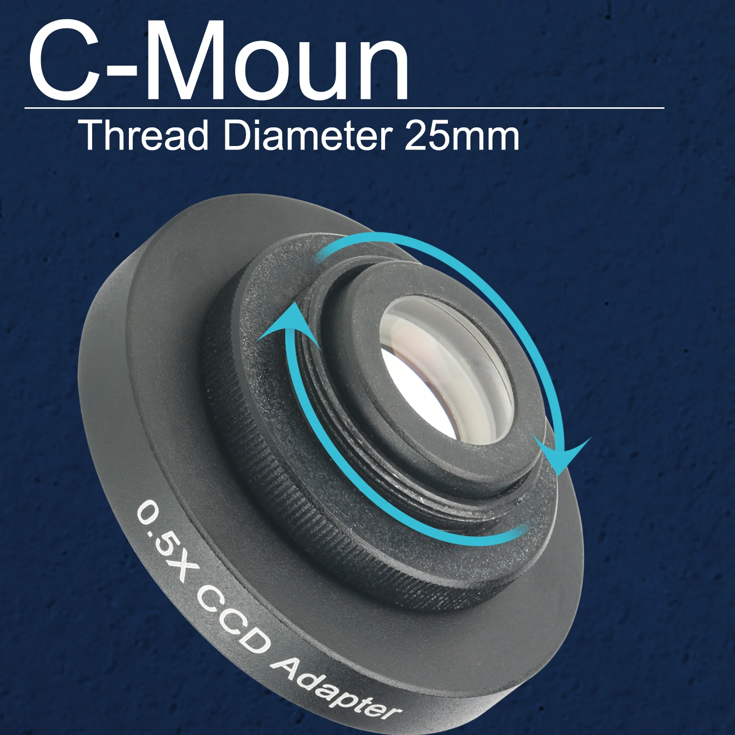 KOPPACE 0,5X Antarmuka Pemasangan Mikroskop Triokular 31.75mm Antarmuka Kamera 25mm