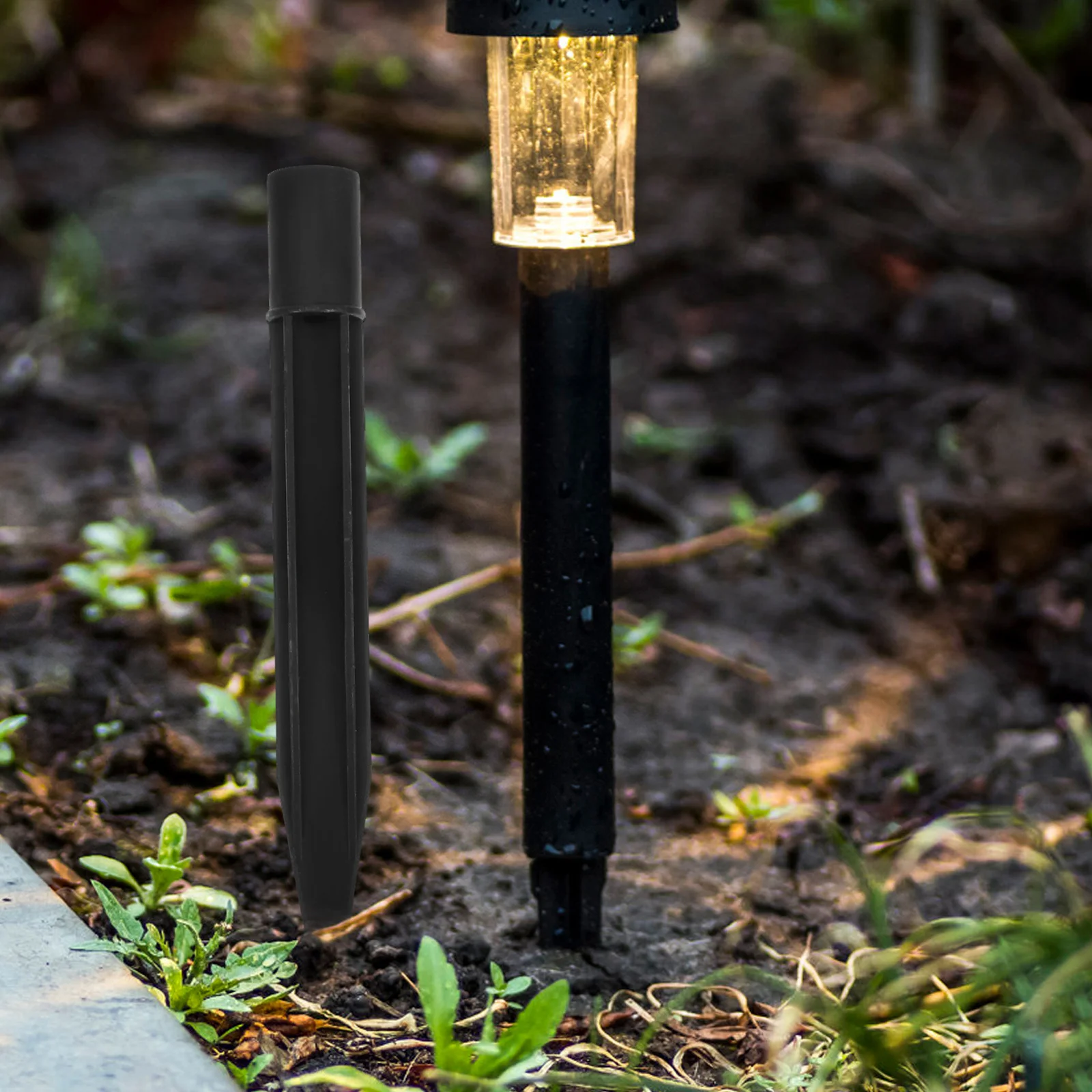 

10Pcs Strong Composite Construction Ground Stake Solar Light Holders Perfect for Halloween Party Arrangement Ground Spikes