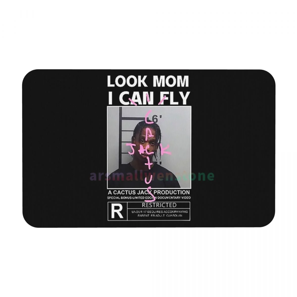 LOOK MOM I CAN FLY Tee ASTROWORLD Hip Hop Diatom mud cushion absorbent quick drying mat bathroom door mat toilet diatomaceous