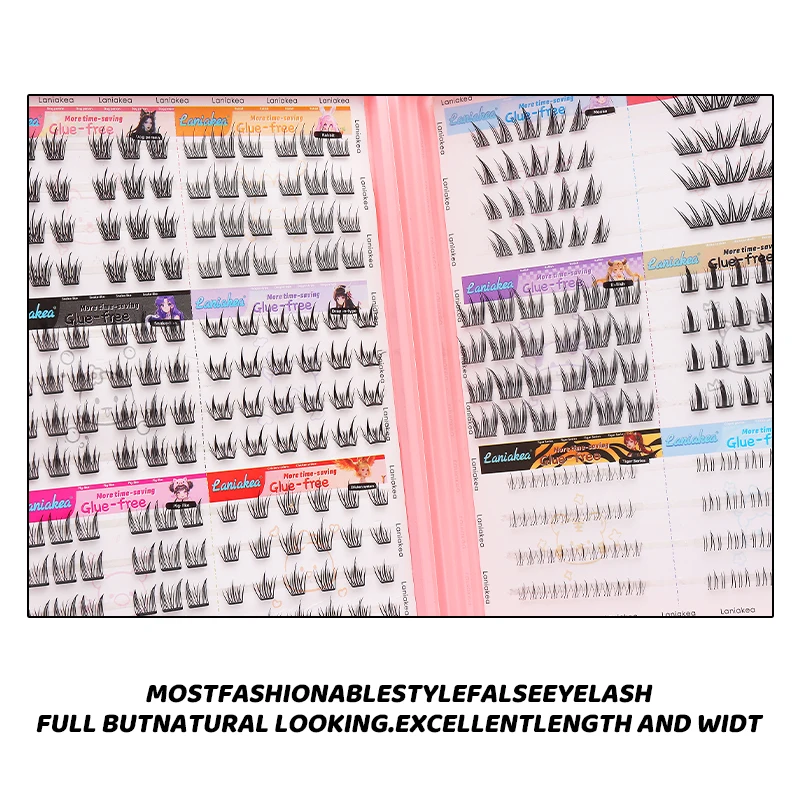 DINGSEN 1 Set Premium Kleberfreie Manga-Wimpern, Weiche, Flauschige Einzelwimpern für DIY Natürliche Wimpernverlängerung – Detail 5