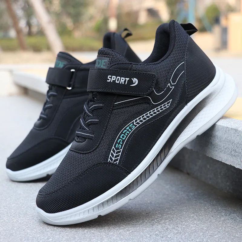 Spring  Autumn Middle-Aged and  Walking Shoes, Casual for Couples, Breathable Sports Shoes, Men's Elderly Shoes, Mesh Surface