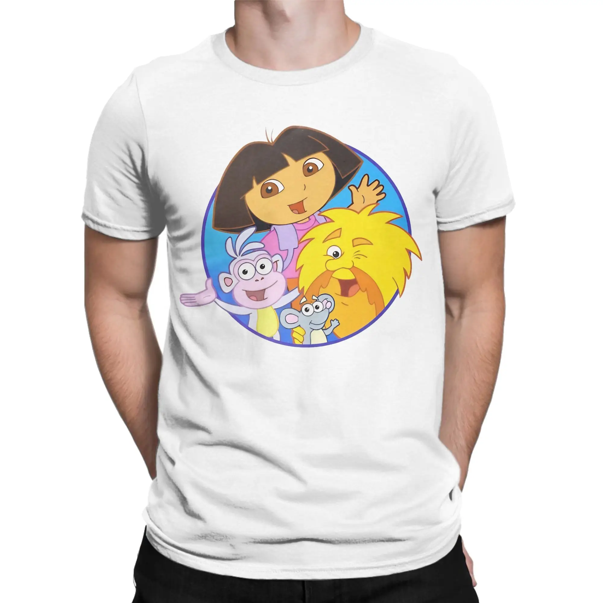 تي شيرت صيفي دورا ذا اكسبلورر للمغامرة والأحذية 100% قطن تي شيرت للرجال Y2K أساسي مقاس كبير 6XL تي شيرت بأكمام قصيرة #2