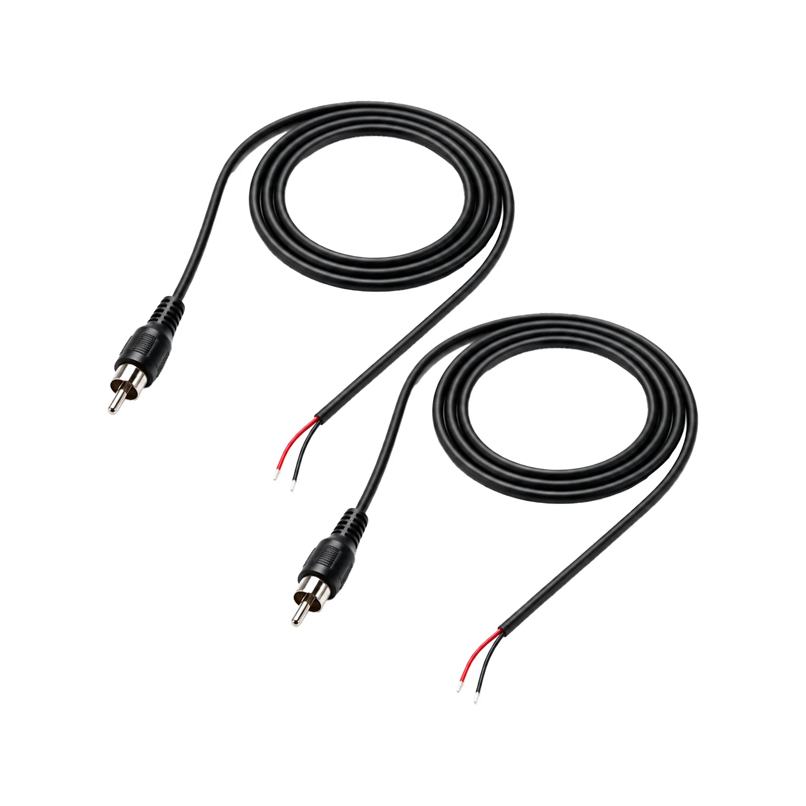 2Pcs RCA Stecker Jack zu Bare Draht Kabel Reparatur Kabel Für CD DVD Player Tuner Verstärker Audio Lautsprecher subwoofer HDTV Kabel 1m – Detail 8