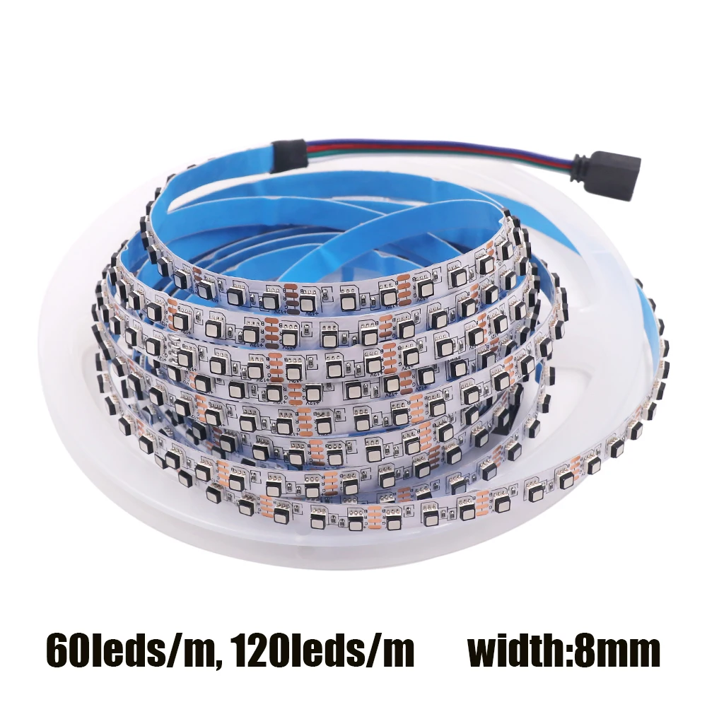 Tira de luces LED RGB para decoración del hogar y jardín, cinta Flexible de luz IP21 resistente al agua, 12V, SMD 3535, 60, 120, 180 Leds/M, IP67