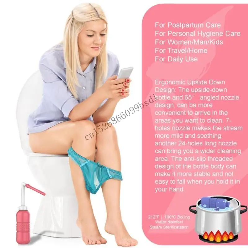 

Portable Bidet Sprayer Feminine Hygiene Clean Bottle for Personal Cleaning 11UA