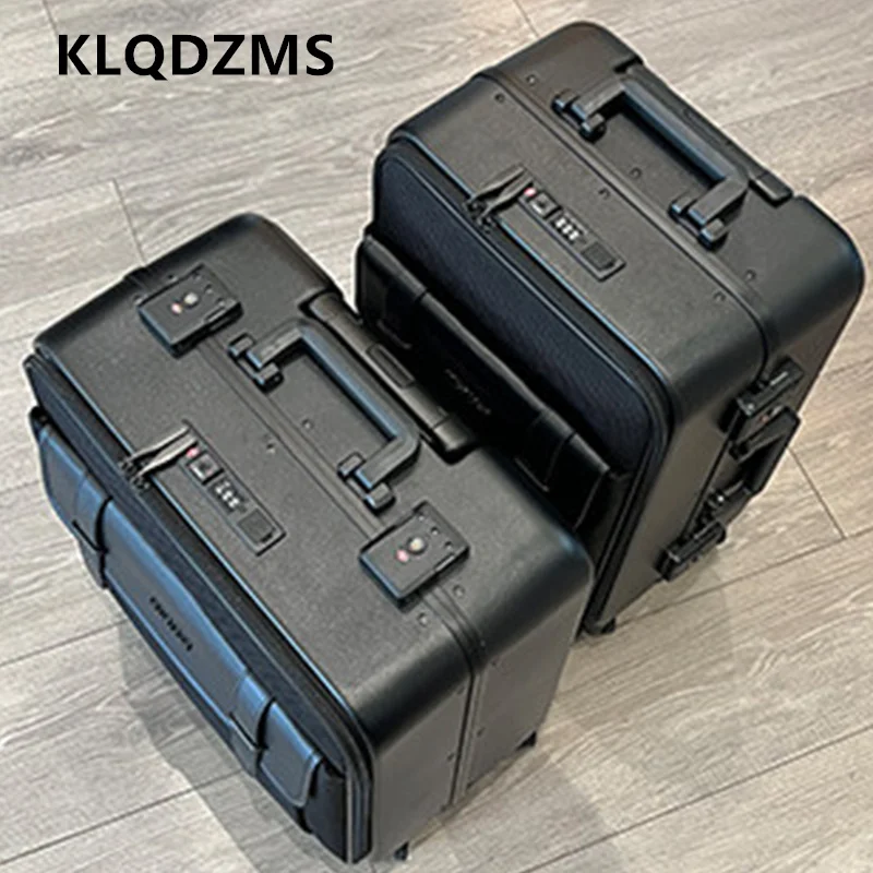 KLQDZMS Koffer Oxford-Stoff + PC-Boarding-Koffer Business Trolley Case Trolley-Stil Reisetasche 18"20"24 Zoll Rollgepäck