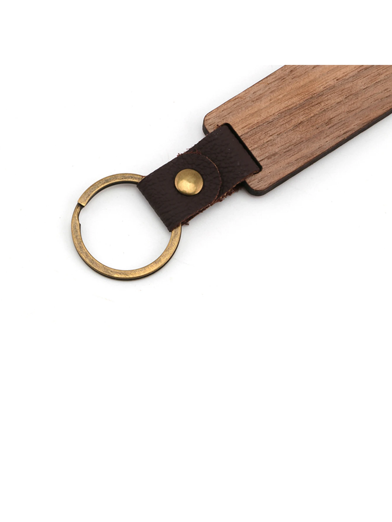 Free Logo DIY gift natural walnut wood keychain for B&B door number birthday couple souvenir