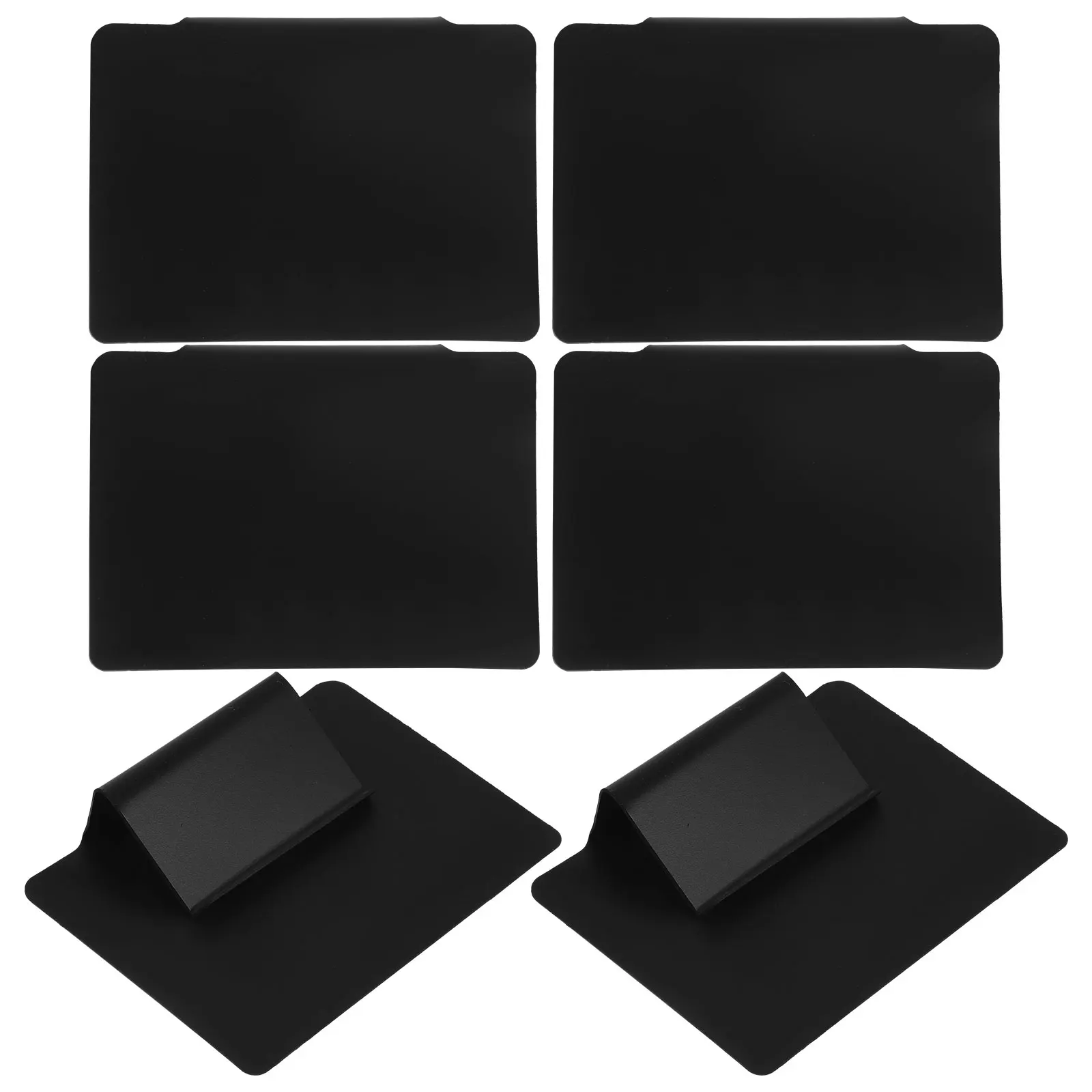 

6pcs Blackboard Price Tag Mini PVC Chalk Boards Signs Hanging Food Labels for Buffet Restaurant Display Erasable