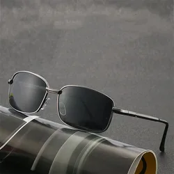 New Men's Polarized Sunglasses Men Brand Designer Metal Sun Glasses Men's Outdoor Driving Polarized Eyewear UV400 Oculos De Sol