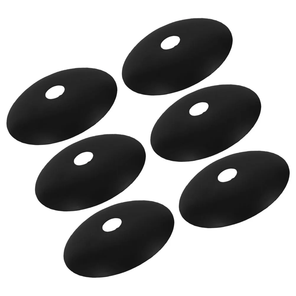 6Pcs Metal Light Ceiling Canopy Plate Round Base Tray for Fixture Mounting Brackets Home Decoration Lighting Replacement Parts