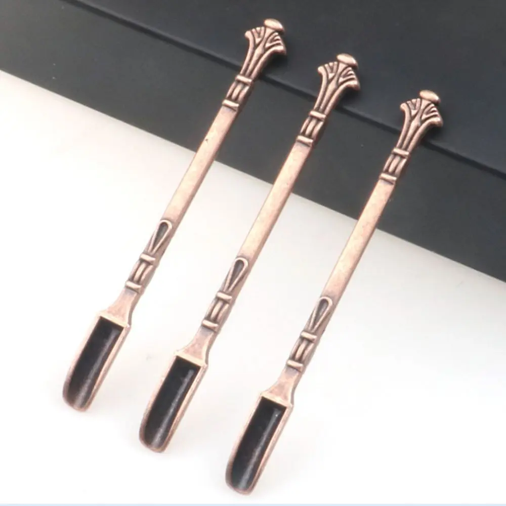 Micro-tuning Small Thicken Mini Long Handle Coffee Stirring Spoons Metal Scoop Micro-tuning Long Handle