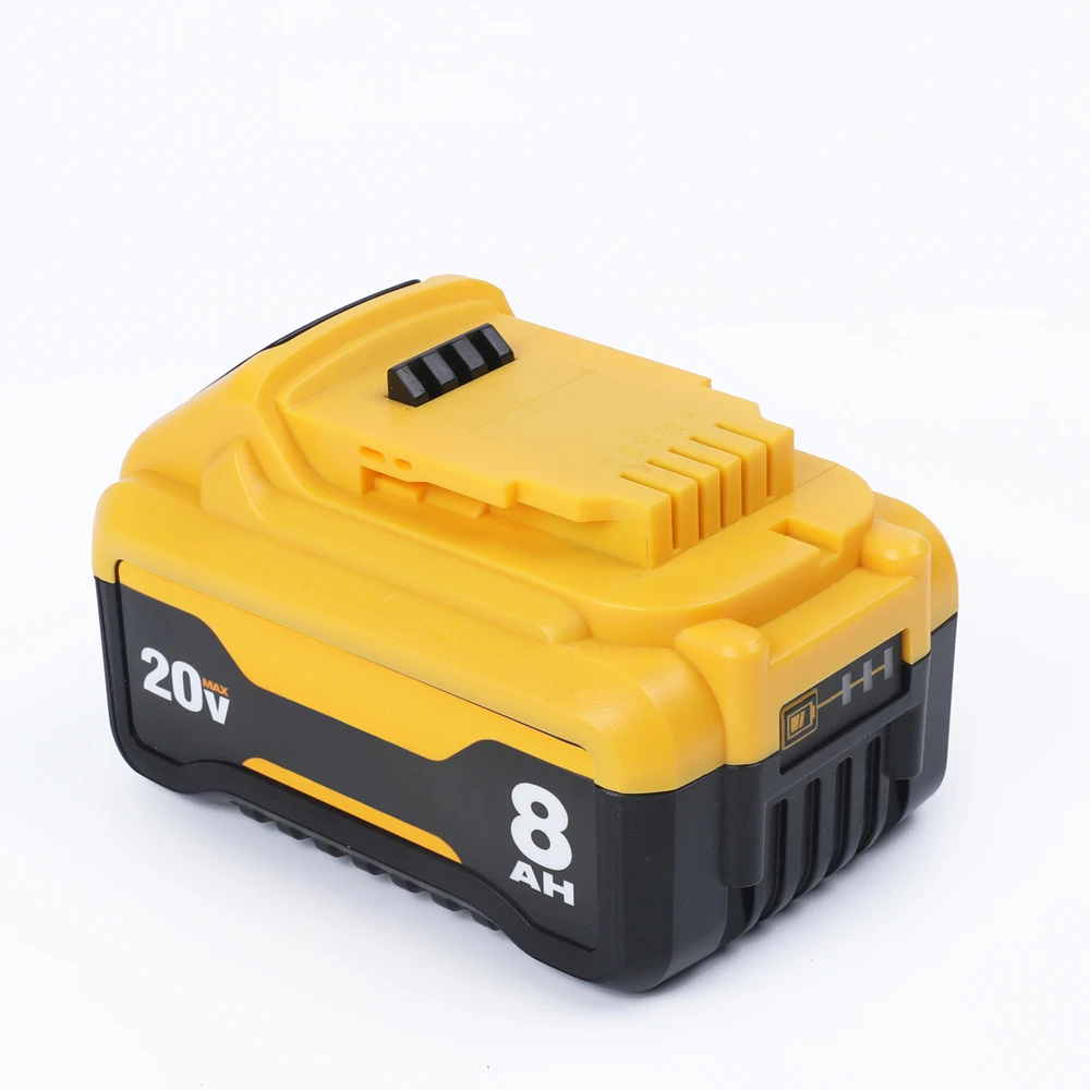 New 20V 8Ah Lithium-Ion Battery Pack Replacement for Dewalt 20V MAX Cordless Power Tools Drills Drivers Hammer for DCB208 DCB210