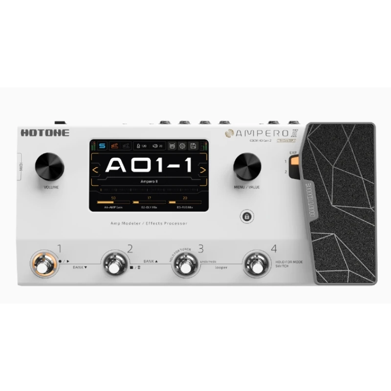 Hotone Ampero II professional 8-in/8-out USB audio interface Second Generation amp modeler & effects processor