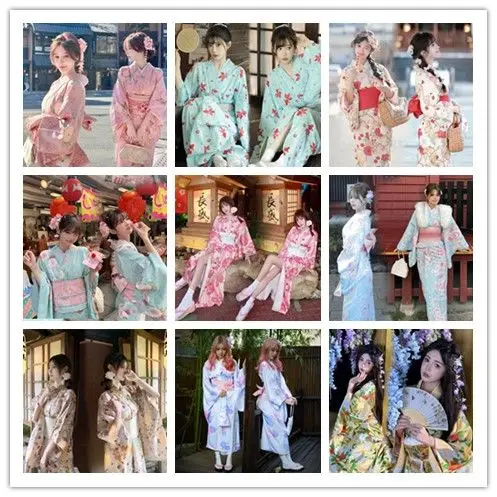 

Japan New Improved Traditional Kimono God Girl Yukata Dress Photo Japanese Photography Photo Clothing