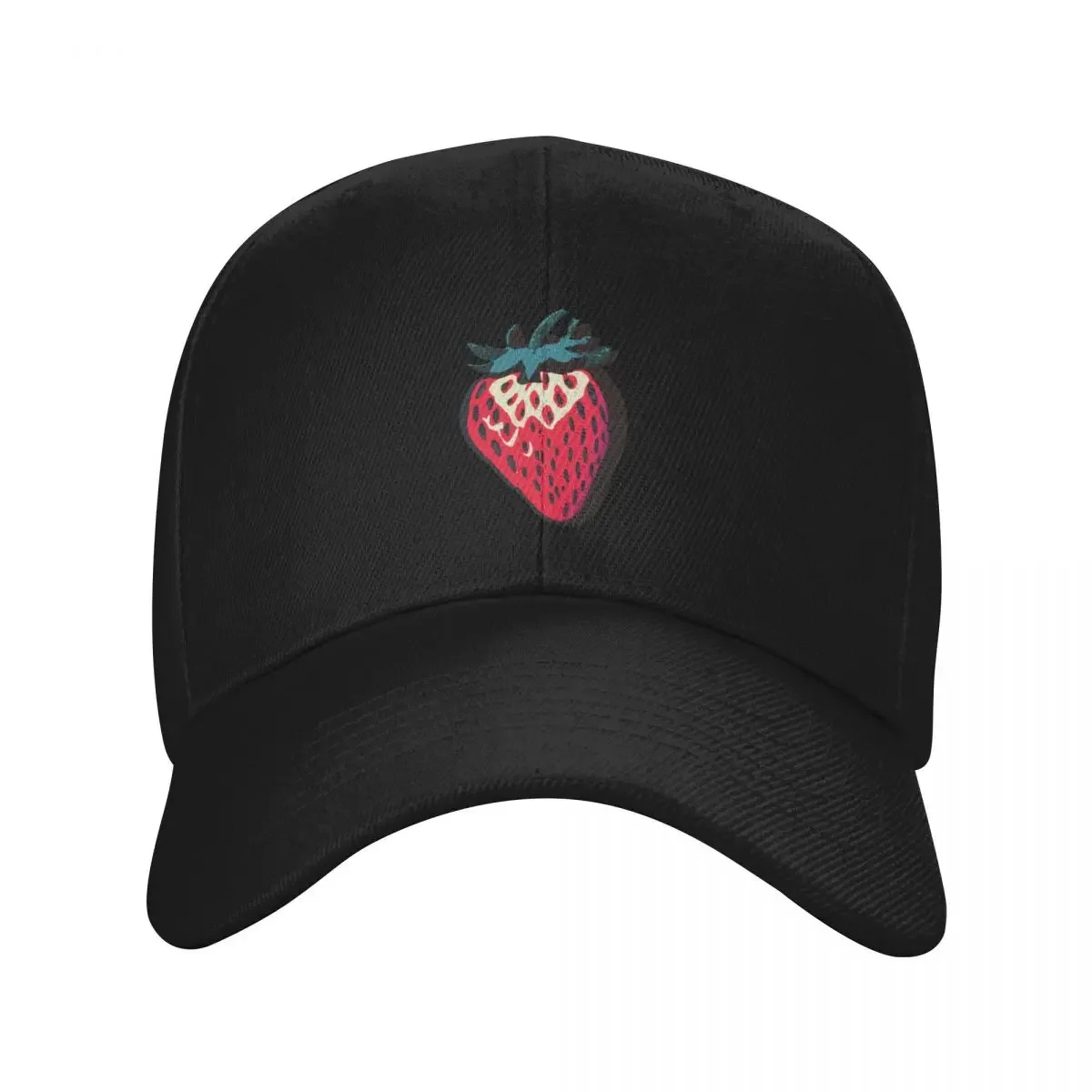 Silkscreen Style Strawberry Pop Art Baseball Cap men's big size hat Visor Wild Ball Hat Male Women's