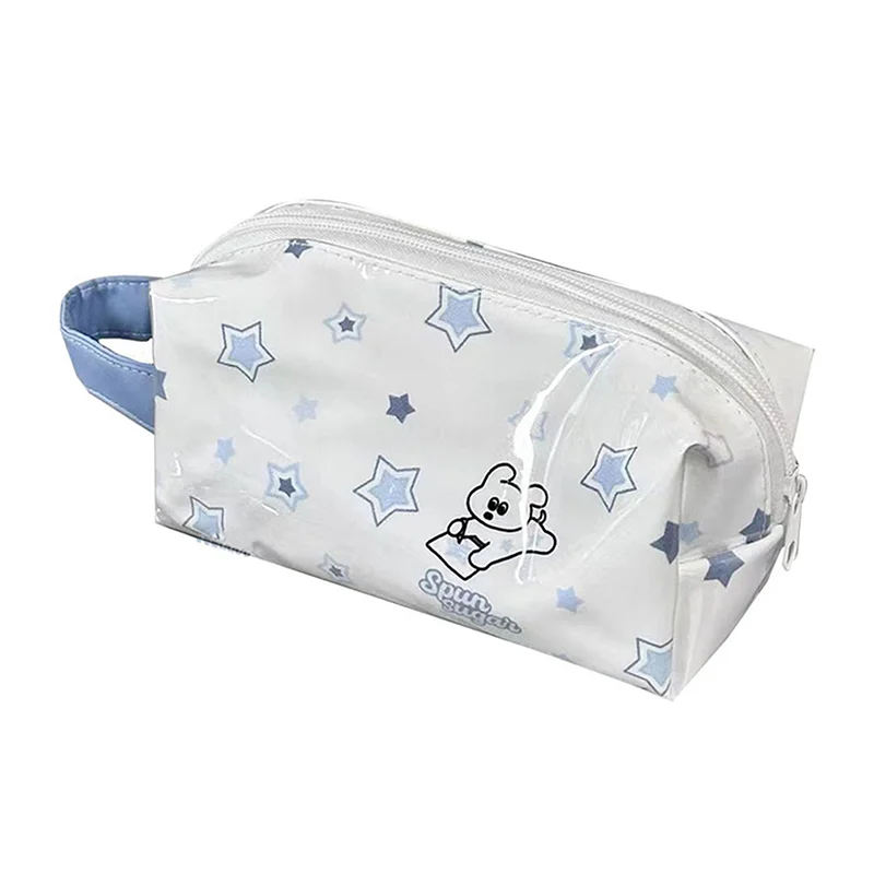 น่ารักดาวสุนัข Patten ความจุขนาดใหญ่ดินสอกระเป๋าเครื่องสําอางเครื่องเขียนนักเรียนของขวัญ