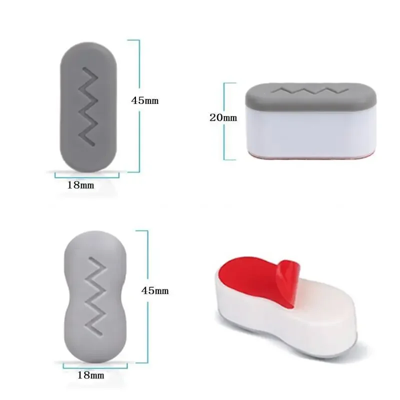4~16pcs Self-adhesive Universal Seat Cushioning Pads Shock Absorber Bathroom Accessories Toilet Cover Gasket Toilet Seat Bumper