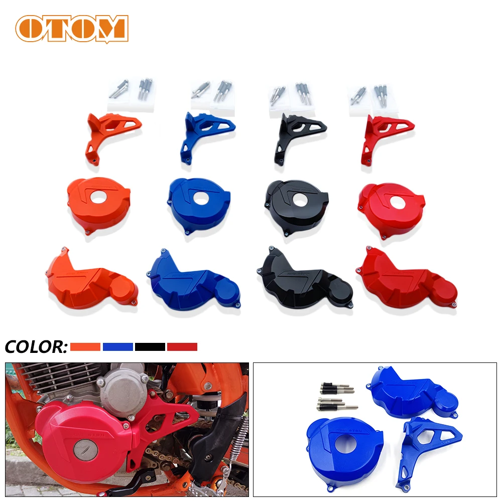 

OTOM Motorcycle Engine Cover Clutch Cap Magneto Water Pump Guard Crankcase Ignition Protector For ZONGSHEN AVANTIS REGULMOTO BSE