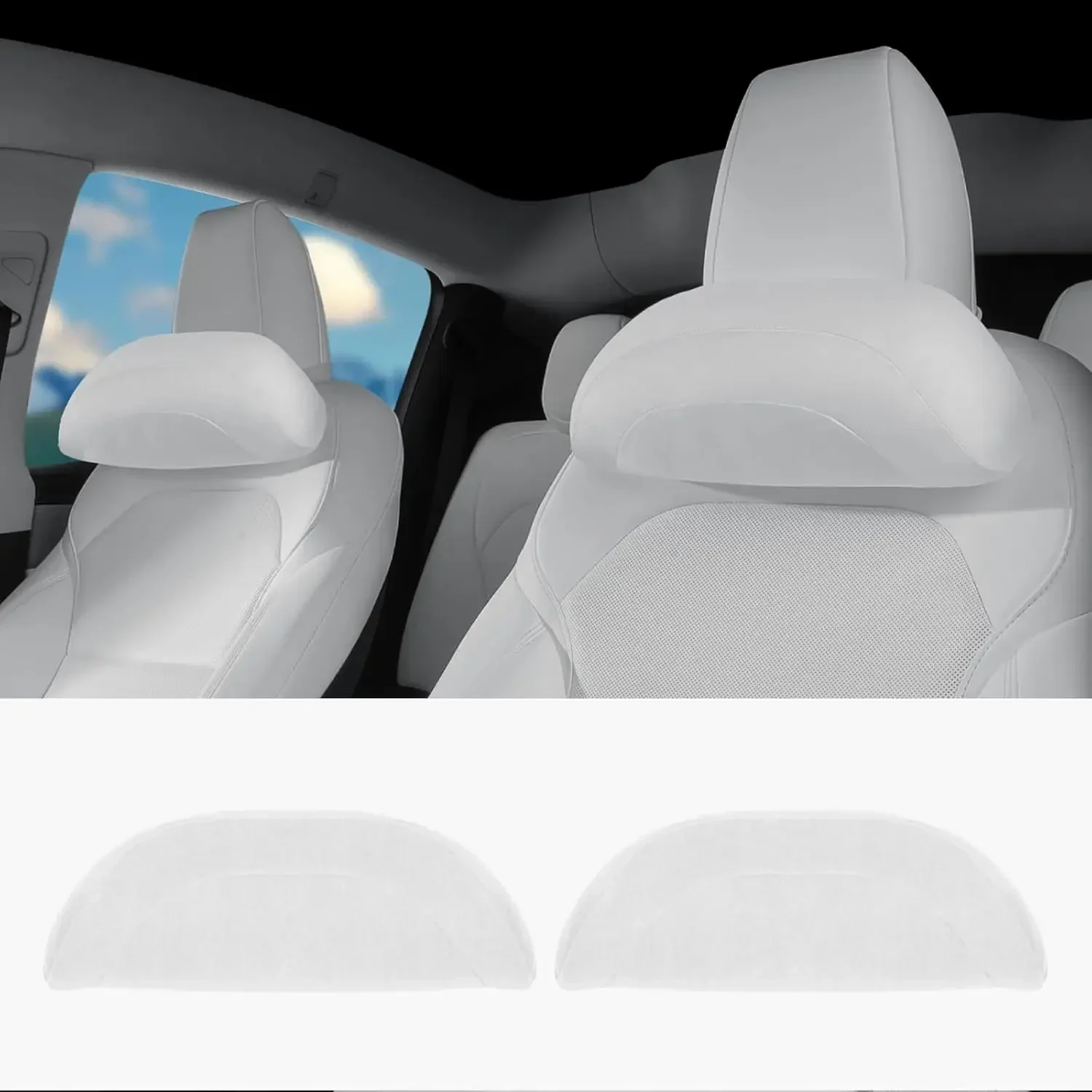 

Мягкий автомобильный подголовник для модели 3 Y S X Highland Juniper, аксессуары, совместимые с оригинальными заводскими стандартами OEM, без давления нет