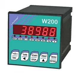 LAUMAS weighing display instruments W100, W200, W200BOX, WDOS, WDESK, WINOX