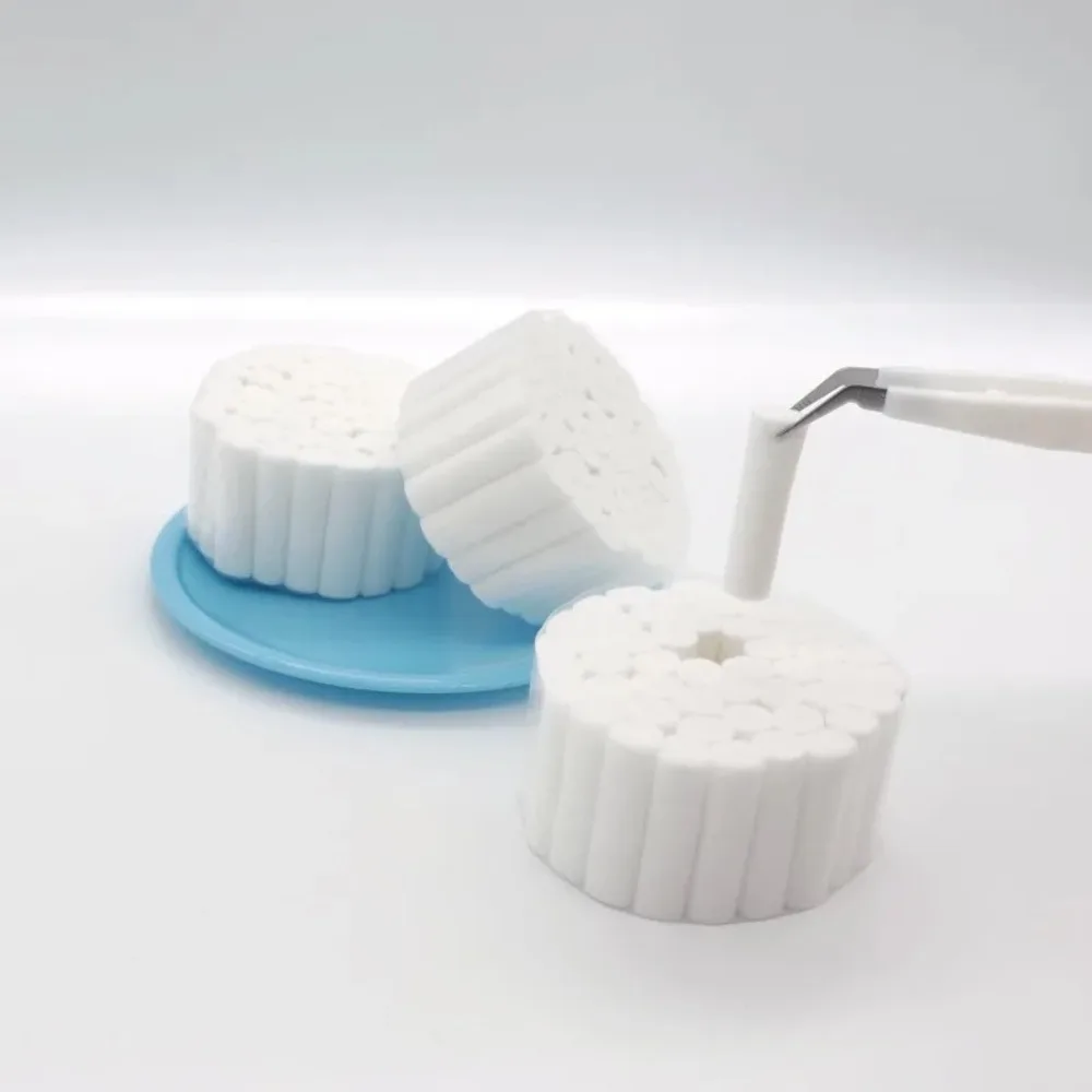 50 Uds nuevo rollo de algodón Dental rollos de algodón desechables suaves de alta pureza consumibles de odontología de absorción de agua desechables