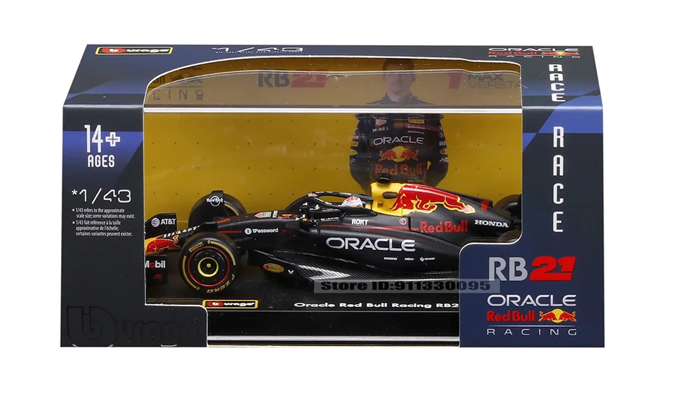 Bburago 1:43 2025 F1 Red Bull RB21 # 1 Verstappen # 22 Yuki Tsunoda SF25 W16 MCL39 A525 Legierungsauto Druckguss-Modell Spielzeug Sammlerstück – Detail 4