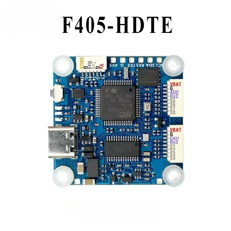 F405-HDTE F4 Flight Controller M32F405 Built-in Dual BEC OSD Blackbox 3~12S LiPo for FPV Drone Replace F722-HD
