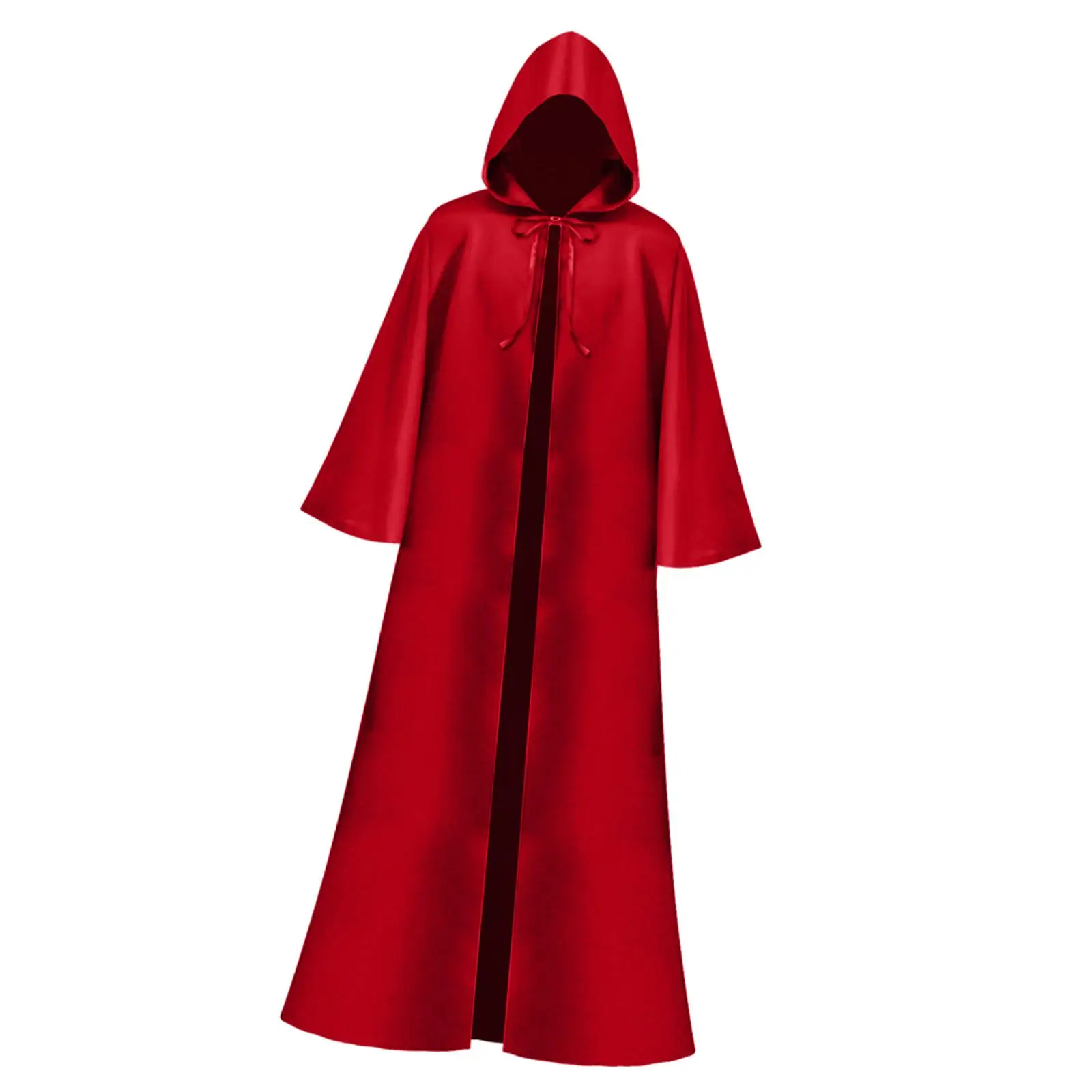 Halloween Cloak Wizard Long Cape Witch Costume lungo mantello con cappuccio Robe per Club Punk Party Performance Carnival Vintage Gathering