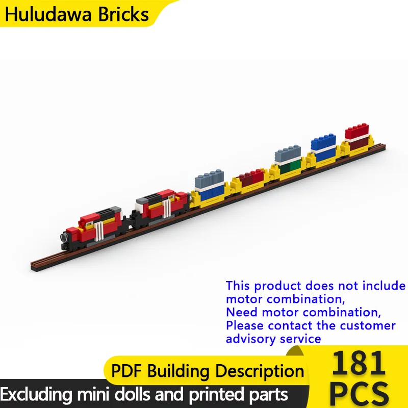 Modelo de carro de cidade moc tijolos de construção micro pilha dupla trem carga tecnologia modular crianças presentes do feriado montar brinquedos terno