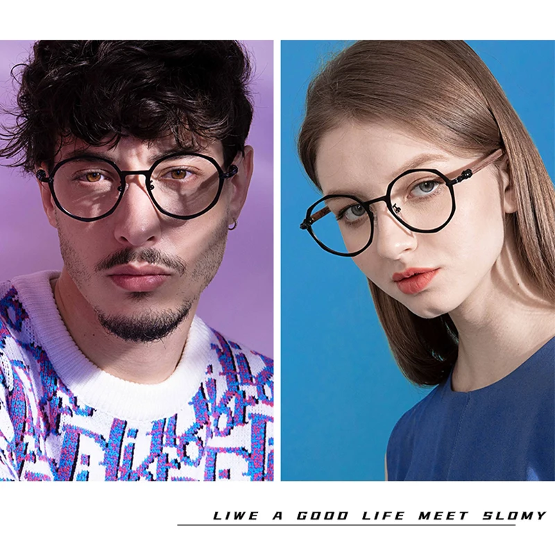 Men\'s Titanium Natural Wood Eyeglasses Frame Myopia Glasses Prescription Large Size Polygonal Women Optical Glasses Frame Korean