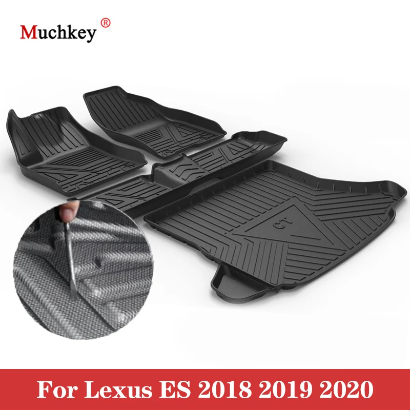 

For Lexus CT 2011- 2020 2021 Rubber Car Floor Mats Trunk Mat Waterproof Non-Slip Fully Surrounded Floor Refit Car Accessories