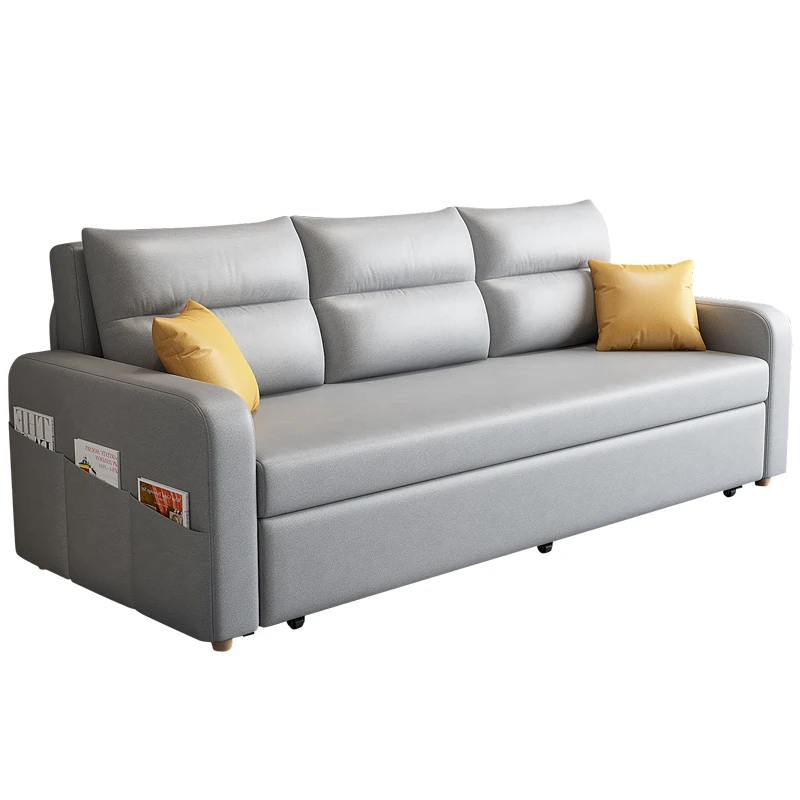 Sofa bed foldable dual-purpose multi-functional storage retractable balcony single double living room small apartment Internet c
