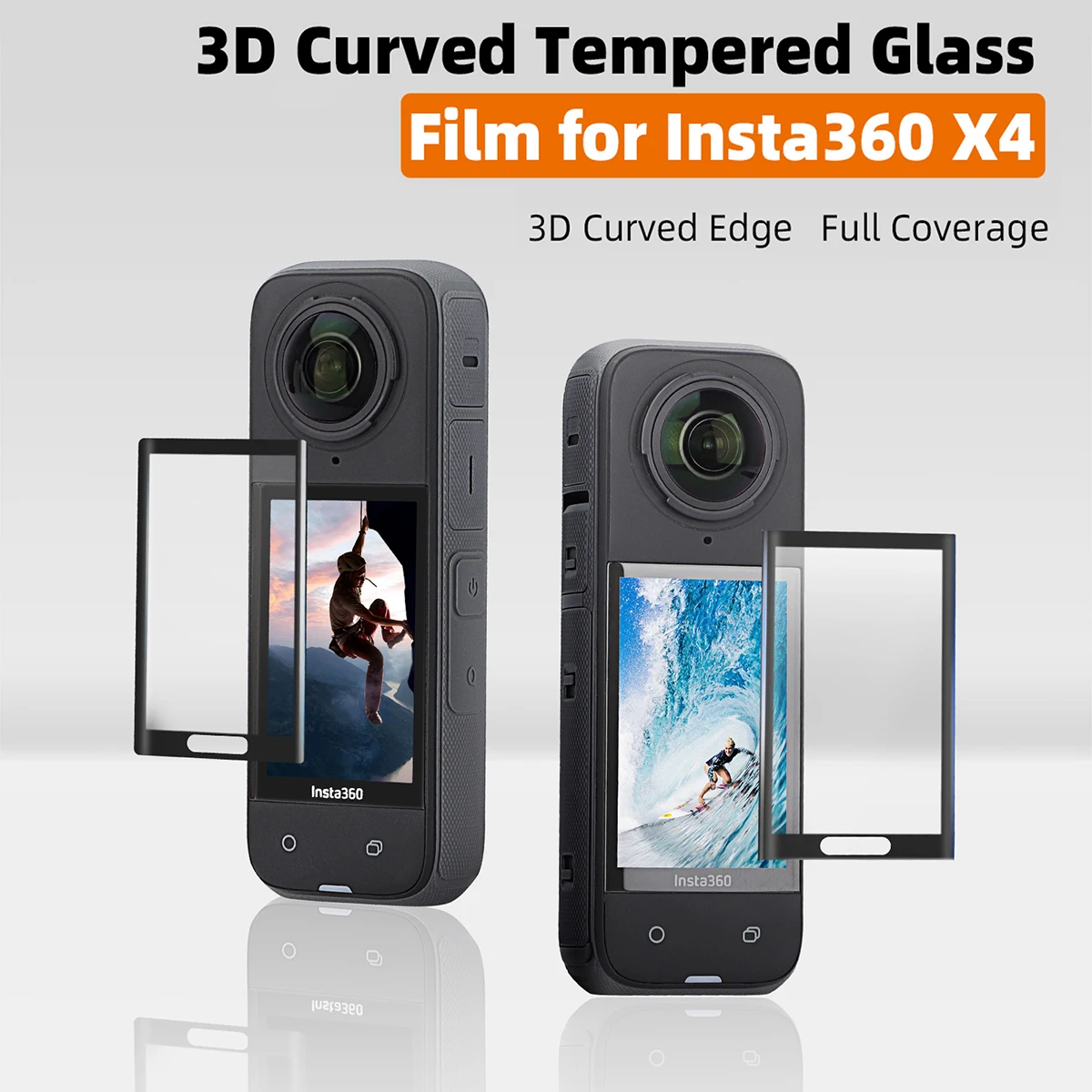 HD Screen Protector for Insta360 X4 Accessories Anti-scratch Temper Glass Film for Insta 360 X4 Full Coverage Protective Film