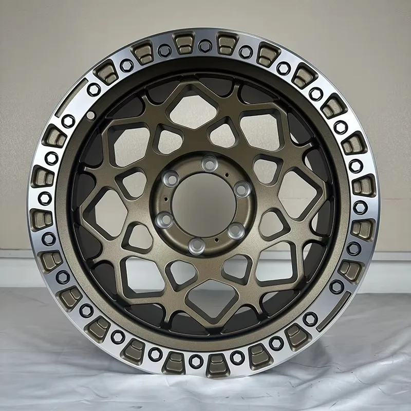 【2026】16-18 Inch 5/6 Lug Offroad Alloy Wheel Rim Beadlock Style 5x114.3 6x135 PCD Modified Hub For Jeep Wrangler Ford Bronco