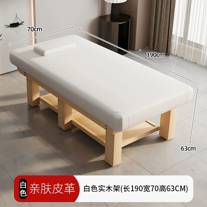 

Large Solid Wood Facial Bed Massage Couch Latex Beauty Salon Special Pavilion of Regimen Physiotherapy Bed Traditional