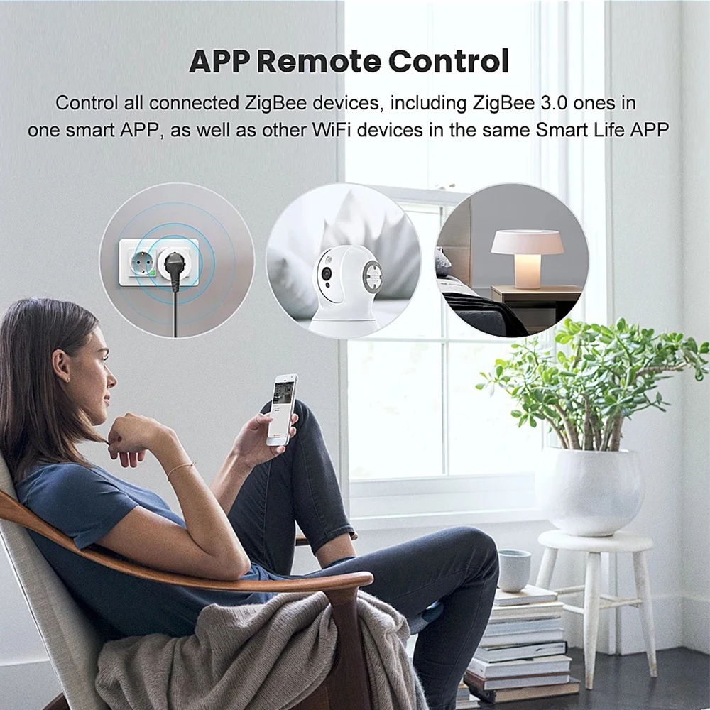 Wired Multi-mode Gateway  Smart Tuya App Voice Control ZigBee WiFi Bluetooth Hub Wireless Remote Controller Alexa Google Home