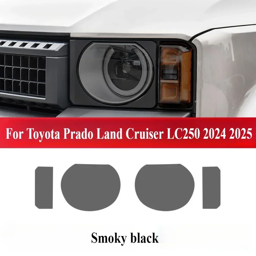 

Защитная пленка для Toyota Prado Land Cruiser LC250 2025 2024, автомобильные аксессуары, внешняя фара, наклейка из ТПУ PPF с защитой от царапин