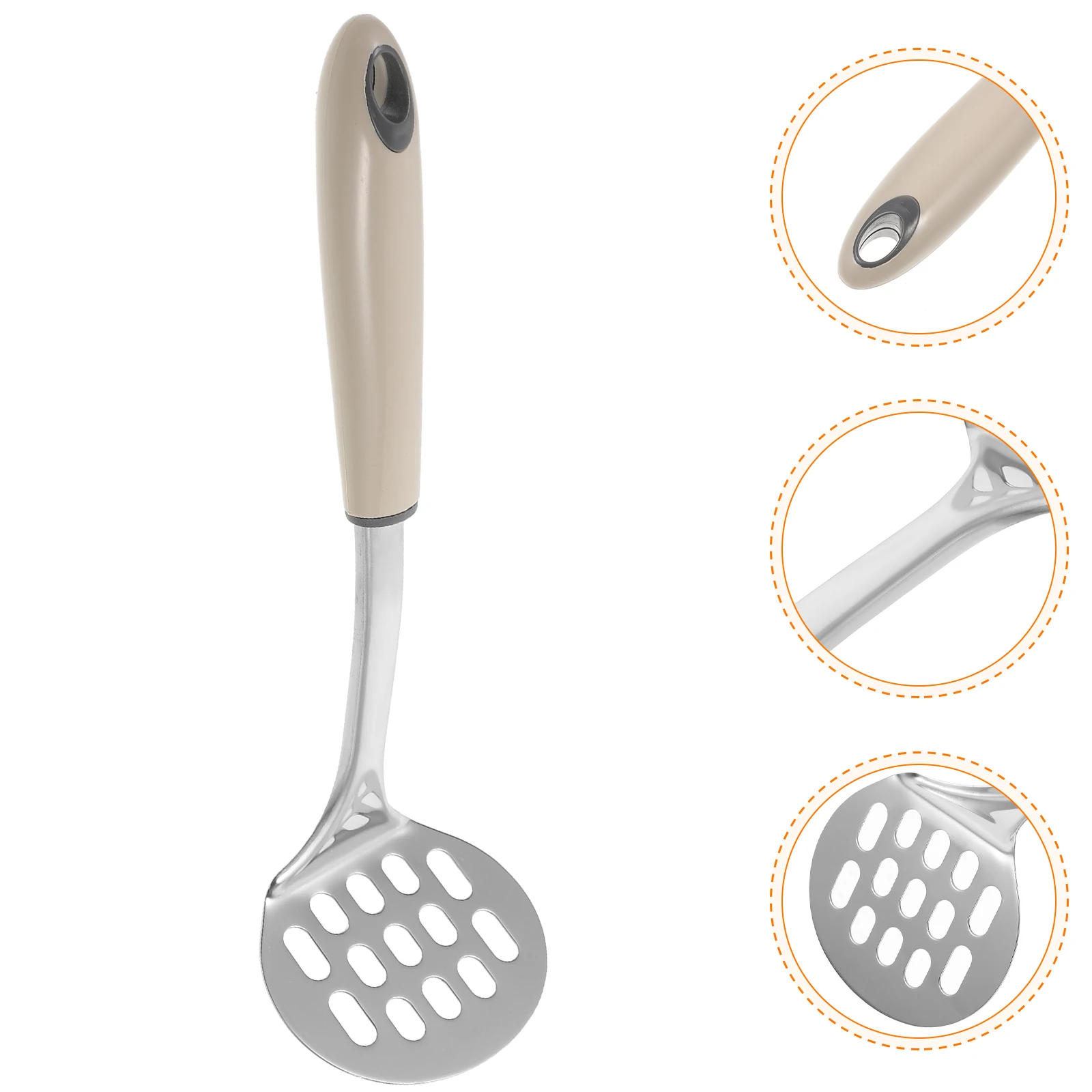 

Potato Premium Anti-Rust Non-Slip Tool Easy Storage Home Outdoor Use Creative Presser Ricer For Vegetables Stainless Steel